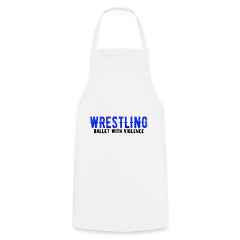 Grappling Martial Arts Wrestling - Kochschürze - Weiß - Vorne - AI Model Male 185 dark (185cm)