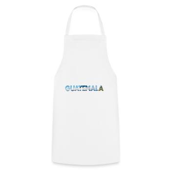 Guatemala Guatemalan Flagge DNA I Geschenk - Kochschürze - Weiß - Vorne - AI Model Male 185 dark (185cm)