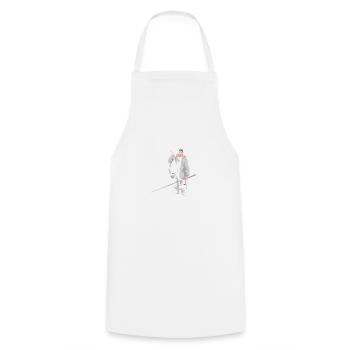 Fishing friends, not all who wander are lost. - Cooking Apron - white - Front - AI Model Male 185 dark (185cm)