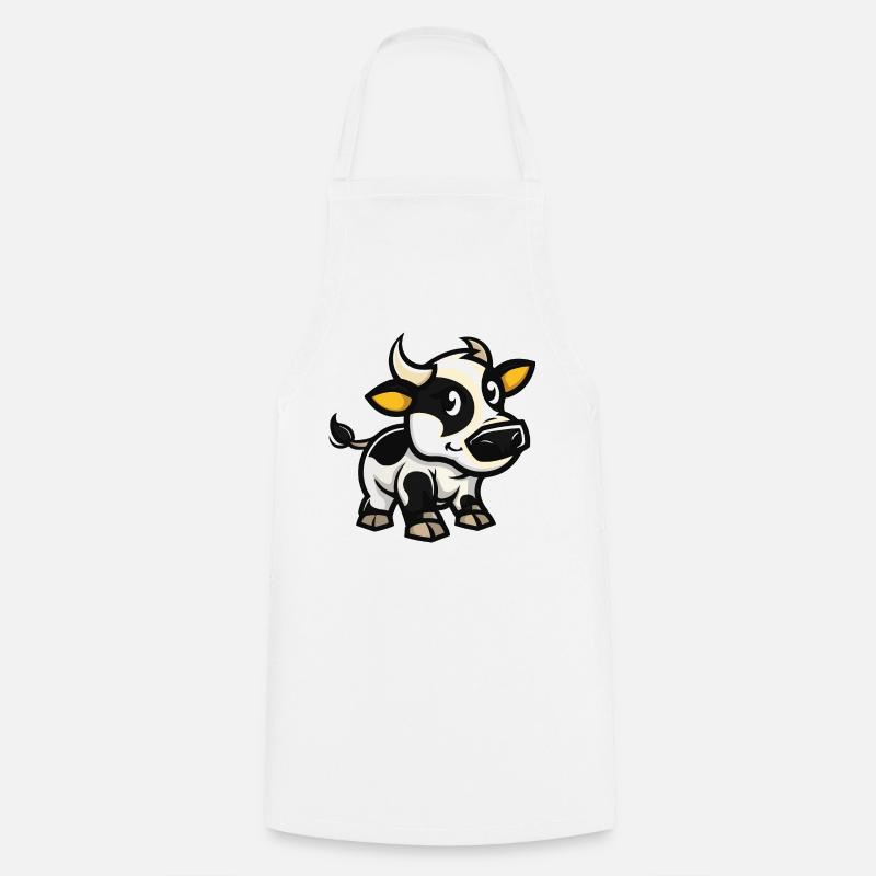 Cow Comic - Cooking Apron - white