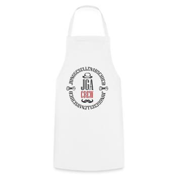 Bachelor Party Jga Crew - Cooking Apron - white - Front - AI Model Male 185 dark (185cm)