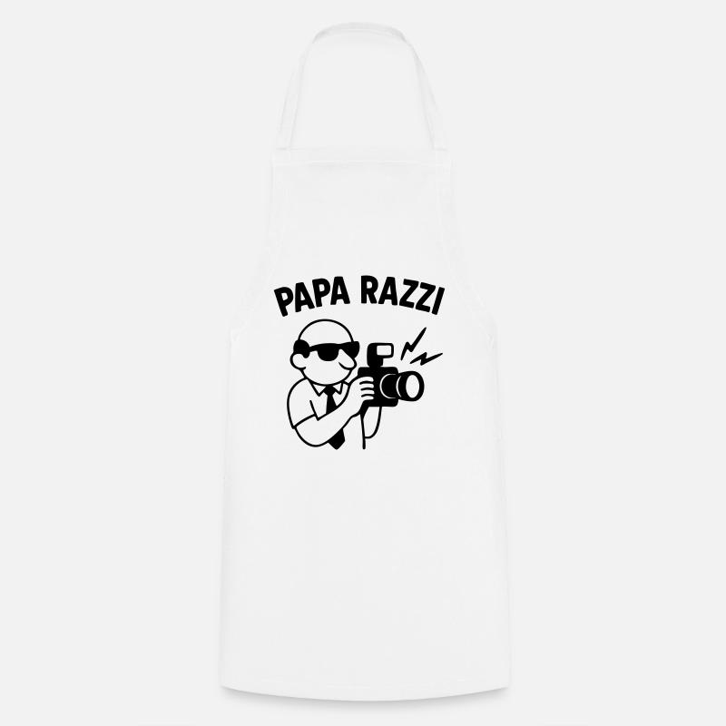 DAD RAZZI – Immer bereit, den Moment festzuhalten... - Kochschürze - Weiß