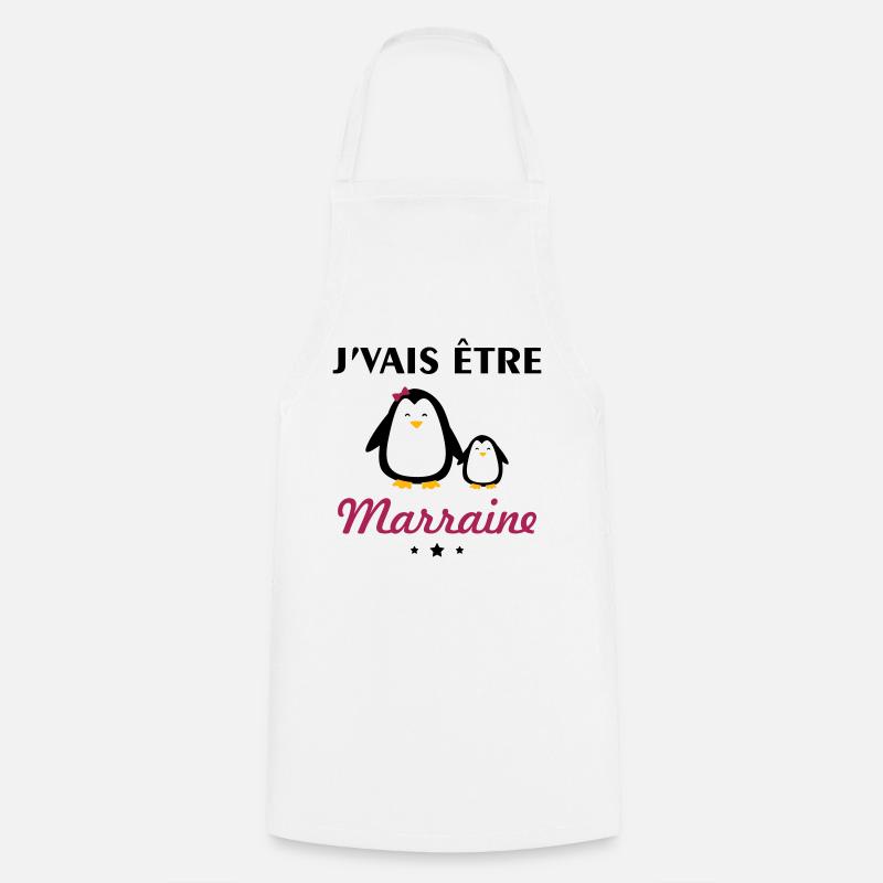 Je vais être marraine, future marraine - Tablier de cuisine - blanc