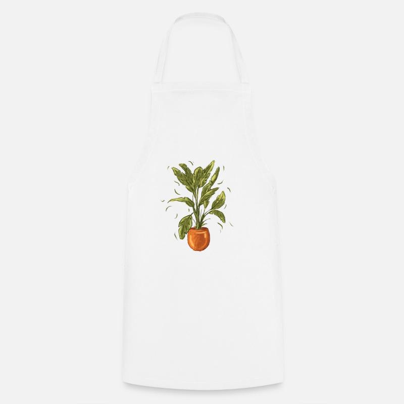 plant - Cooking Apron - white