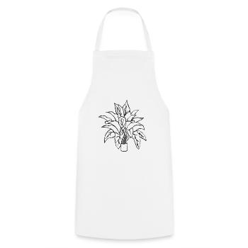 plant - Cooking Apron - white - Front - AI Model Male 185 dark (185cm)