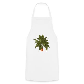 plant - Cooking Apron - white - Front - AI Model Male 185 dark (185cm)