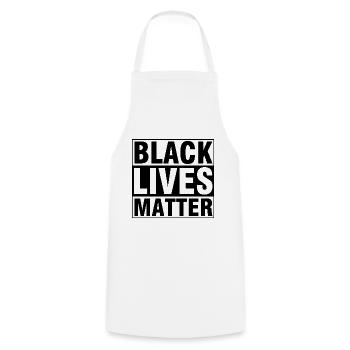 Black Lives Matter, Black Lives Matter - Kochschürze - Weiß - Vorne - AI Model Male 185 dark (185cm)