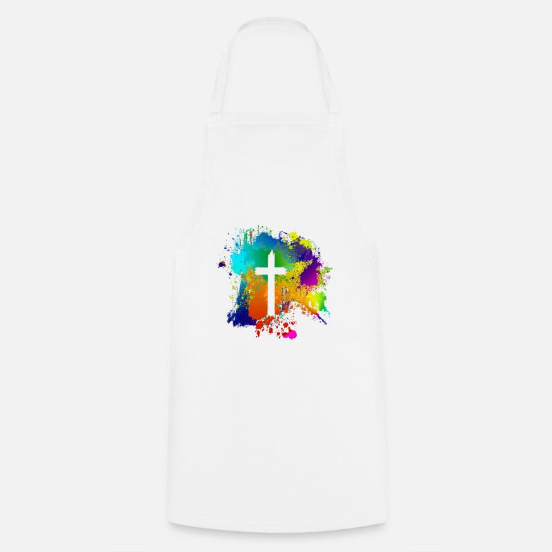 La Croix de Jésus-Christ - Tablier de cuisine - blanc