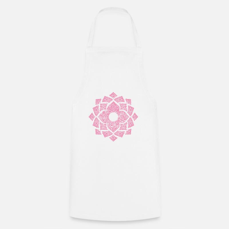 fleur - Tablier de cuisine - blanc
