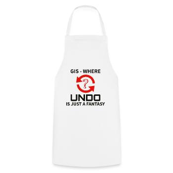 GIS Undo Fantasy Data Mapping Errors - Cooking Apron - white - Front - AI Model Male 185 dark (185cm)