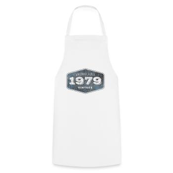 Awesome since 1979 - Cooking Apron - white - Front - AI Model Male 185 dark (185cm)
