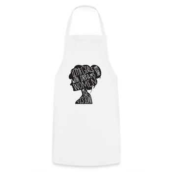 Little Girls With Dreams - Cooking Apron - white - Front - AI Model Male 185 dark (185cm)