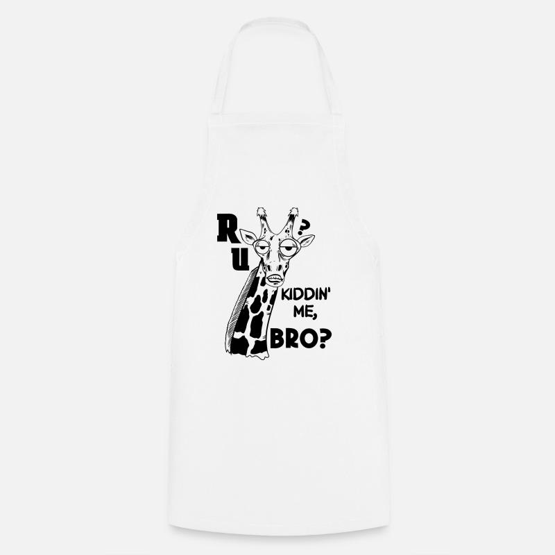 KIDDING GIRAFFE - Cooking Apron - white