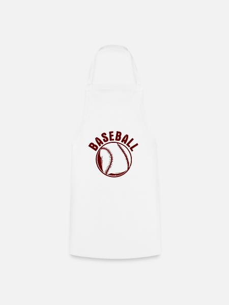 Baseball - Kochschürze - Weiß