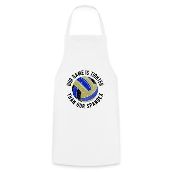 Volleyballer Spruch Für Volleyballspiel Volleyball - Kochschürze - Weiß - Vorne - AI Model Male 185 dark (185cm)