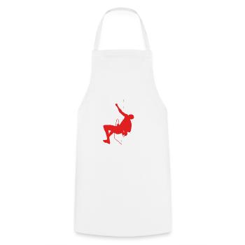 Klettern Bouldern - Kochschürze - Weiß - Vorne - AI Model Male 185 dark (185cm)