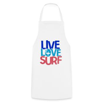 Surfen Wellenreiten Für Surfing - Kochschürze - Weiß - Vorne - AI Model Male 185 dark (185cm)