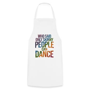 Breakdancing Tanzen für Tänzer - Kochschürze - Weiß - Vorne - AI Model Male 185 dark (185cm)