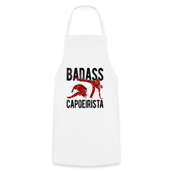 Capoeira - Kochschürze - Weiß - Vorne - AI Model Male 185 dark (185cm)