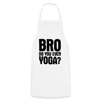 Yogalehrer Spruch Für Yogi Yoga - Kochschürze - Weiß - Vorne - AI Model Male 185 dark (185cm)