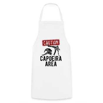 Capoeira - Kochschürze - Weiß - Vorne - AI Model Male 185 dark (185cm)