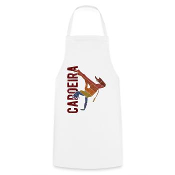 Capoeira - Kochschürze - Weiß - Vorne - AI Model Male 185 dark (185cm)