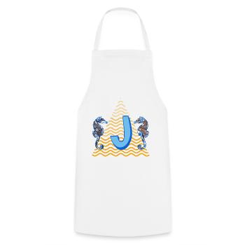Hippocampe E 262 J - Tablier de cuisine - blanc - Devant - AI Model Male 185 dark (185cm)