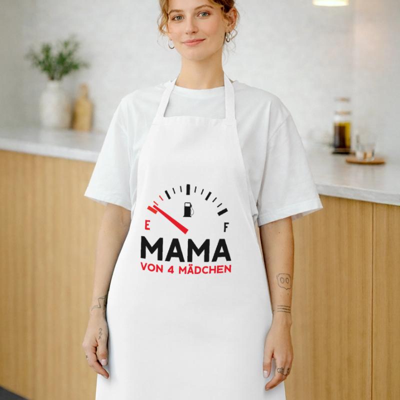 MAMA 4 TÖCHTER MUTTERTAG MUTTER VIER MÄDCHEN Kochschürze