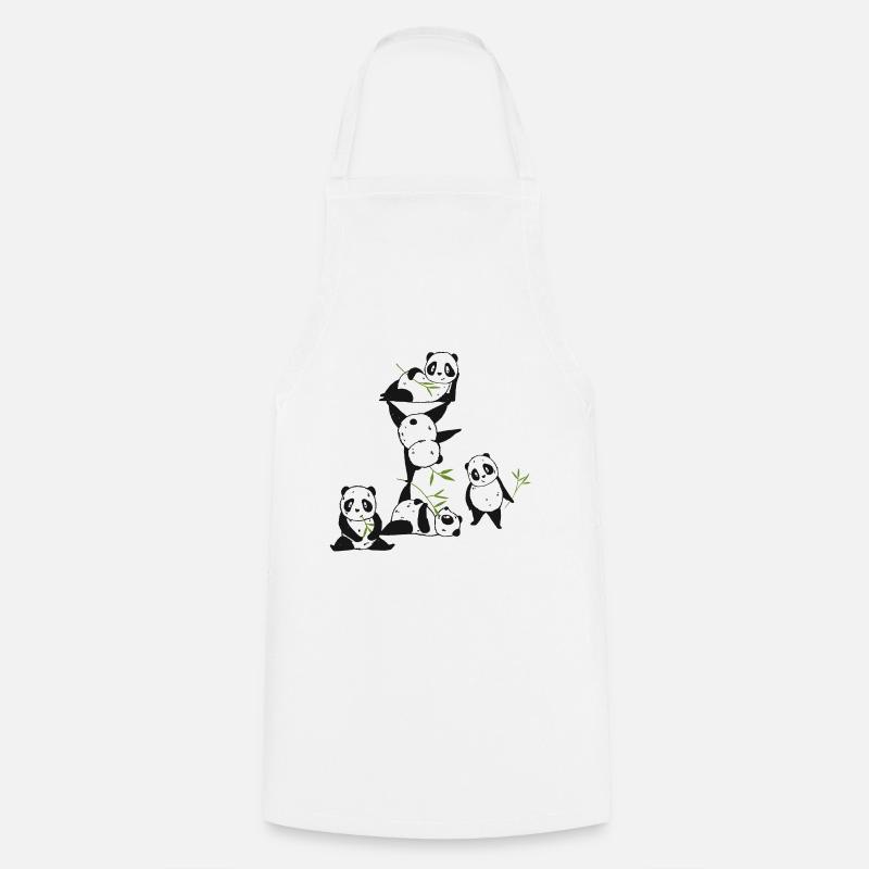 Panda Party - Cooking Apron - white