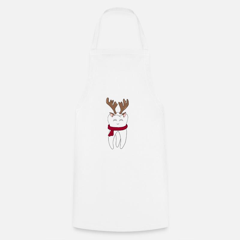 Dentiste Noël - Tablier de cuisine - blanc