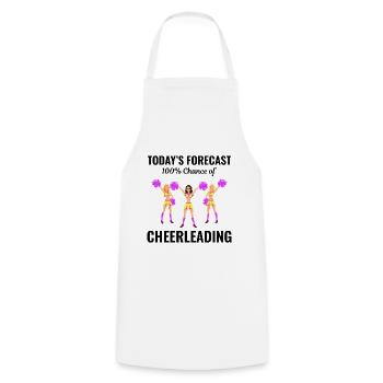 Cheerleader Cheerleading Girl Cheering Lustig - Kochschürze - Weiß - Vorne - AI Model Male 185 dark (185cm)
