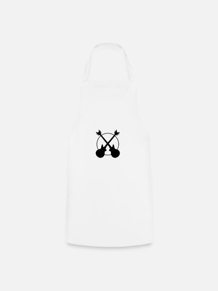 Guitar - Guitar - Cooking Apron - white