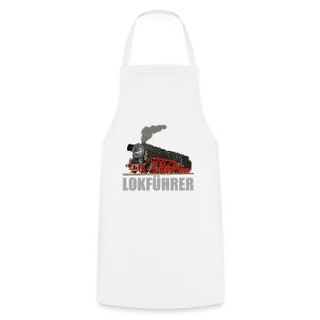 Lokführer Dampflok Echt Eisenbahn Geschenkidee - Kochschürze - Weiß - Vorne - AI Model Male 185 dark (185cm)
