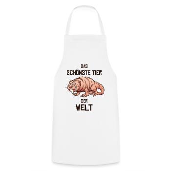 Nacktmull Naked Mole Geschenk - Kochschürze - Weiß - Vorne - AI Model Male 185 dark (185cm)