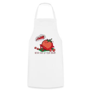Hobby Gardener Sport Chili Pepper Tomato Bodybuilder - Cooking Apron - white - Front - AI Model Male 185 dark (185cm)
