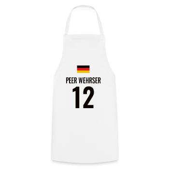Fußball Sauf Trikot Deutschland Mallorca Gruppen - Kochschürze - Weiß - Vorne - AI Model Male 185 dark (185cm)