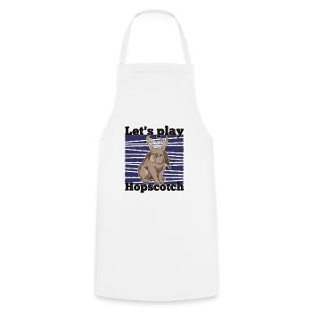 Jackalope Christmas Rabbit Design - Cooking Apron - white - Front - AI Model Male 185 dark (185cm)