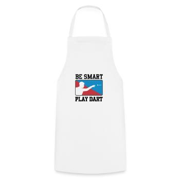 Darts Player Scoring Hobby Dart Player - Cooking Apron - white - Front - AI Model Male 185 dark (185cm)