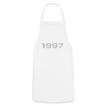 Geboren 1997 Retro Stripe Modernes Geburtstagsdesign - Kochschürze - Weiß - Vorne - AI Model Male 185 dark (185cm)
