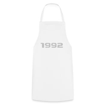 Geboren 1992 Retro Stripe Modernes Geburtstagsdesign - Kochschürze - Weiß - Vorne - AI Model Male 185 dark (185cm)