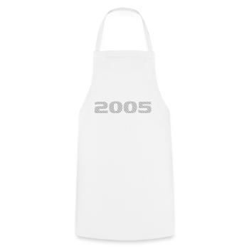 Geboren 2005 Retro Stripe Modernes Geburtstagsdesign - Kochschürze - Weiß - Vorne - AI Model Male 185 dark (185cm)