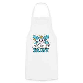 Dentist Dental Assistant Tooth Fairy I Gift - Cooking Apron - white - Front - AI Model Male 185 dark (185cm)