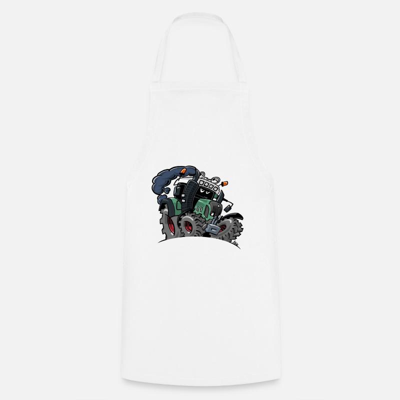 0922 F - Cooking Apron - white
