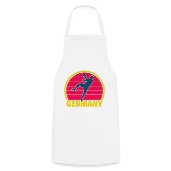 Handball Handball Player Germany Litter Germany - Cooking Apron - white - Front - AI Model Male 185 dark (185cm)