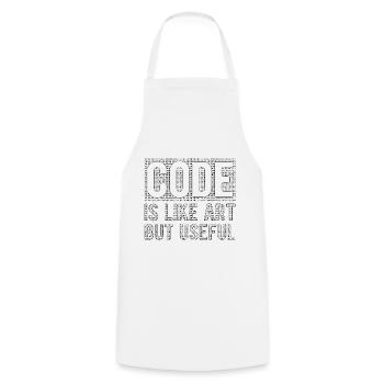 Software Ingenieur Informatiker Programmierer - Kochschürze - Weiß - Vorne - AI Model Male 185 dark (185cm)