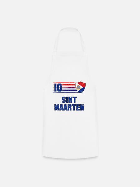Sint Maarten Fußball Mannschaft - Kochschürze - Weiß