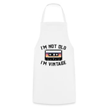 80s 90s Music Cassette Mixtape Funny - Tablier de cuisine - blanc - Devant - AI Model Male 185 dark (185cm)