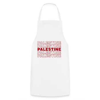 Palestine - Tablier de cuisine - blanc - Devant - AI Model Male 185 dark (185cm)