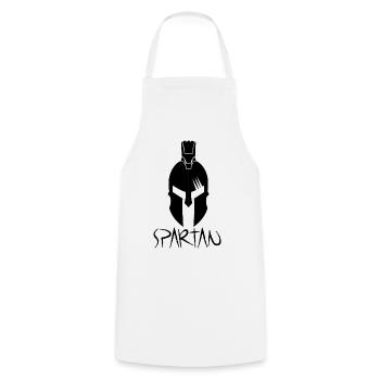 spartiate - Tablier de cuisine - blanc - Devant - AI Model Male 185 dark (185cm)