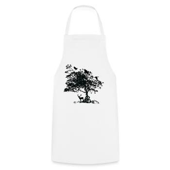 baum tiere geschenk - Kochschürze - Weiß - Vorne - AI Model Male 185 dark (185cm)